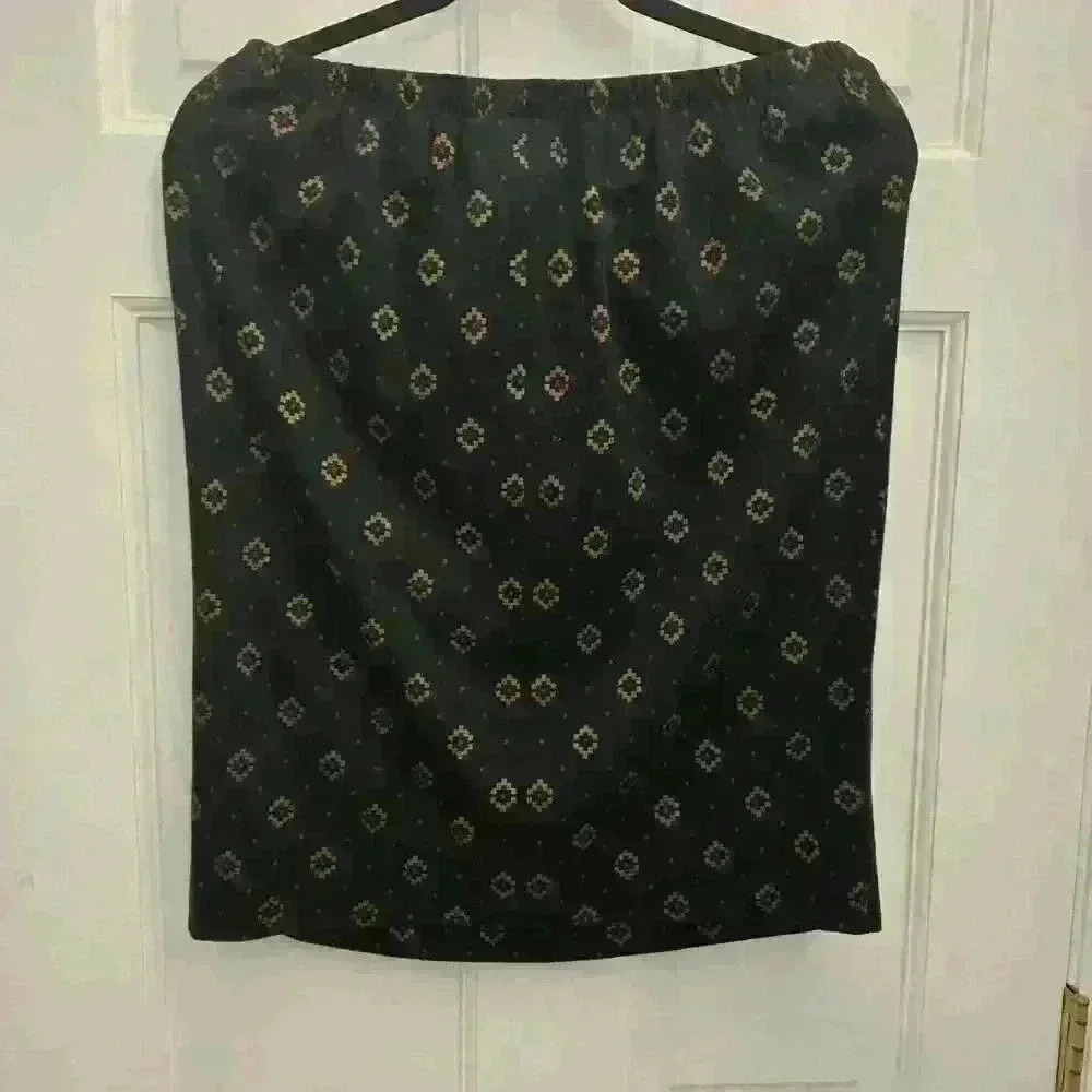 Set Of 2 Black Blouse & Skirt,size Large - Picture 3 of 3